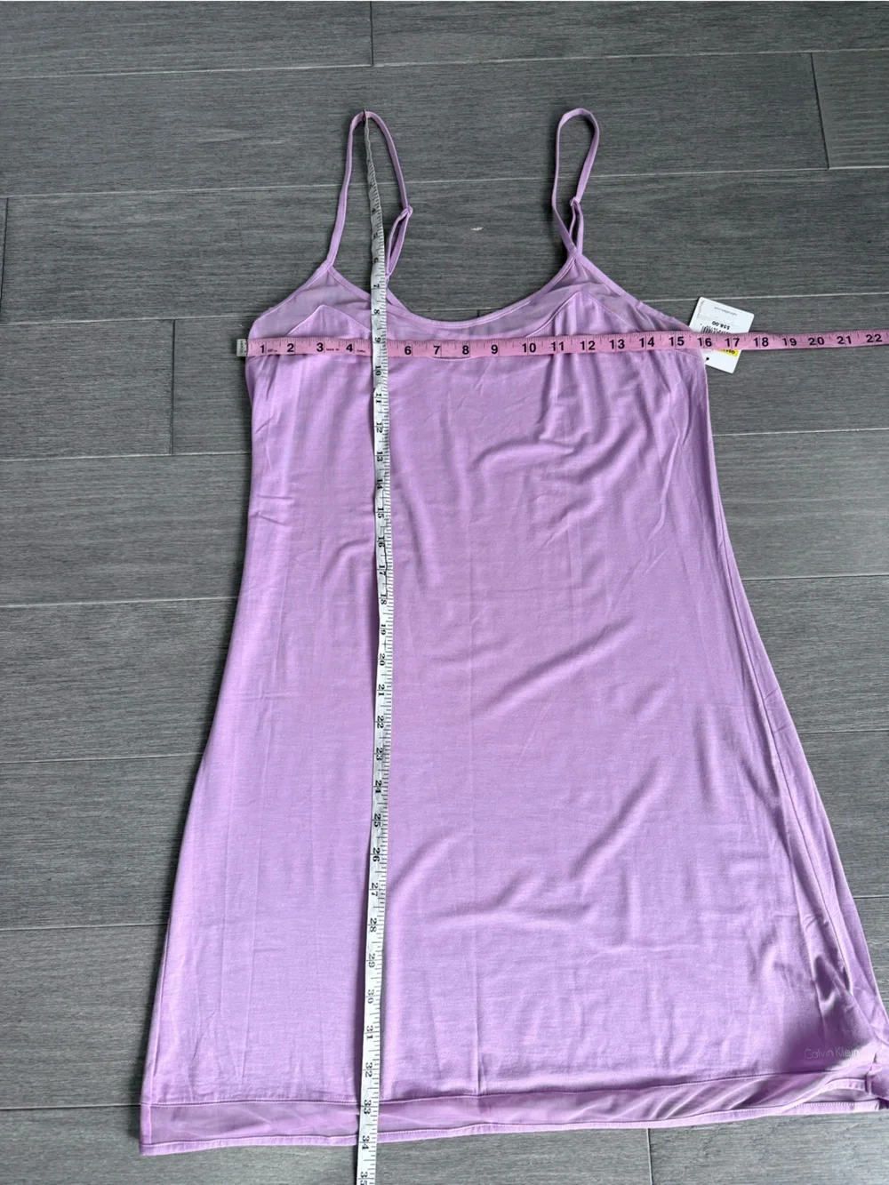 Calvin Klein Invisibles Mesh Chemise Nightgown Lilac Purple Dusk Sleepwear M NWT - Picture 14 of 15